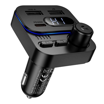 FM модulator MP3 с зарядным устройством 3.0A PD20W для автомобиля Borofone BC61