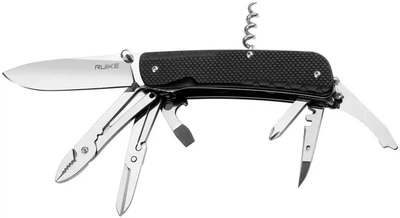 Мультитул Ruike Trekker LD41 14 інструментів з кліпсою і кільцем для EDC походів