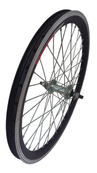 Колесо 20" переднее двойное под V-brake, стальная втулка на шариках