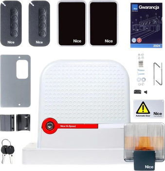 Zestaw automatyki do bram przesuwnych Nice ROBUS 600 HI-SPEED MyGO (RBS600HSBDKCE)