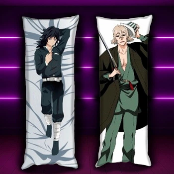Дакимакура 150х50см Кисуке Урахара Блич Kisuke Urahara Bleach Гию Томиока Подушка с двусторонней наволочкой