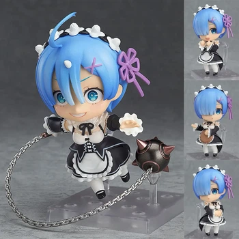 Аніме фігурка нендороїд Рем 10 см з аніме Re:zero, Rеm - Ре:зеро, життя в альтернативному світі з нуля