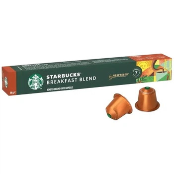 Кофе в капсулах Starbucks by Nespresso Breakfast Blend для Nespresso Original 10 шт, алюминиевые капсулы