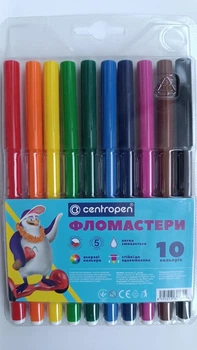 Фломастери Centropen 10 колір.