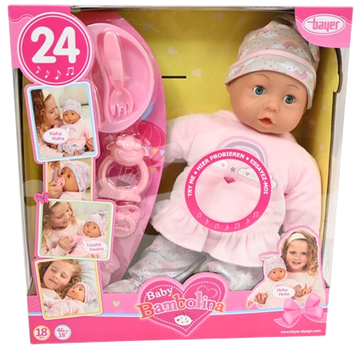Лялька Bayer Baby Bambolina 94624AA 46 см зі звуками та аксесуарами (4003336946246)