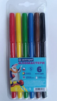 Фломастери Centropen 6 цветов ,7790-06.