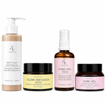 Набір №12 «Сяйво та Пружність шкіри» Ecovita Glow & Bounce Recovery Set