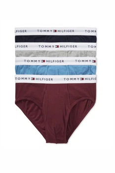 Трусы слип, 4 штуки Tommy Hilfiger 50(L) Сине-бордовый микс (153394)