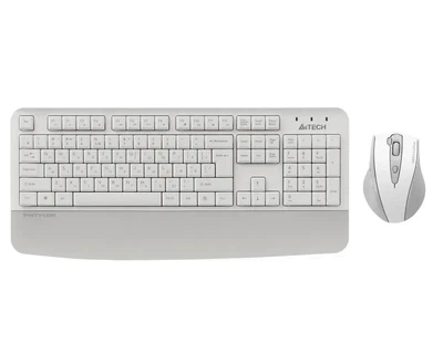 Комплект бездротовий, клавіатура з мишою A4Tech Fstyler FG2500S Plus, колір білий