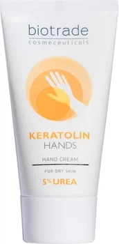 Крем для рук с мочевиной 5% Biotrade Keratolin Hand Cream 5% Urea For Dry Skin 50ml