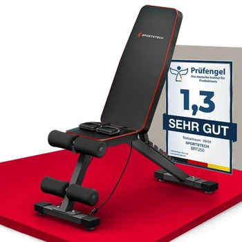 Силовая скамья до 300 кг, 300 кг Sportstech черный BRT250