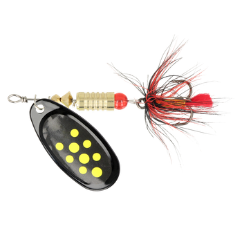 Блесна ZEOX Dominator №3 6г 011 Black/Yellow Dot