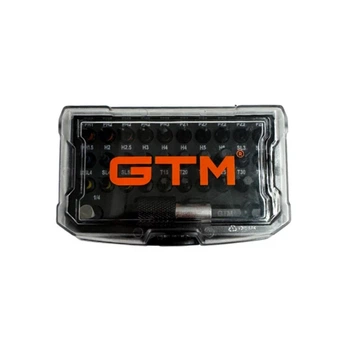 Набор ударных битов GTM с битодержателем 25 мм 32 шт
