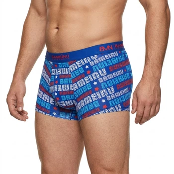 Мужские трусы BaMeiNu BP-5010 3XL боксеры синий абстракция