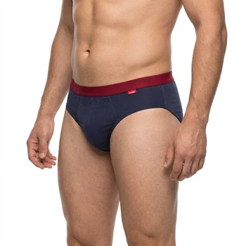 Мужские трусы Roober 69482 2XL брифы серый однотонные