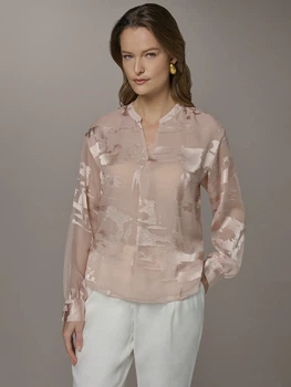 Блузка жіноча Donna Karan NY (DKNY) 658540795 M Бежева (1161343683)