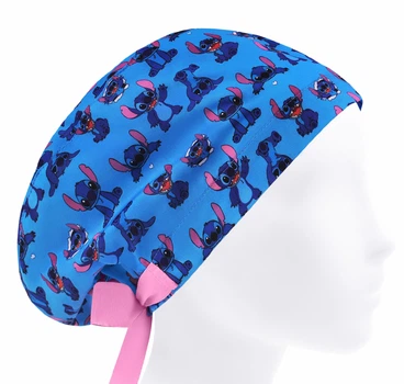 Медицинская шапочка женская HeadwearUniverse универсальная принт Стич