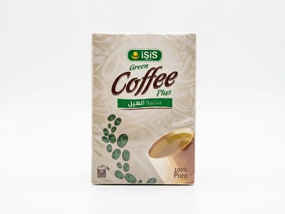 Натуральный зеленый кофе с кардамоном ISIS Green Coffee Plus, 20 пакетиков