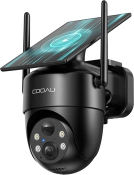 Сонячна Wi-Fi камера відеоспостереження 2K 360° з нічним баченням (модель C5)