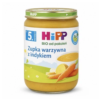 Дитячий суп-пюре HiPP BIO Овочевий з індичкою від 5 місяців 190 г