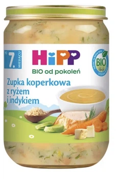 Дитячий суп HiPP BIO з кропом, рисом та індичкою від 7 місяців 190 г