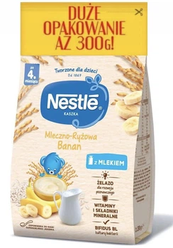 Nestle молочно-рисова каша з бананом для дітей від 4 місяців, 300 г