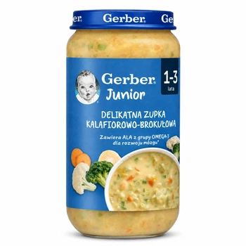 Дитячий суп Gerber Junior із цвітною капустою та броколі від 12 місяців 250 г