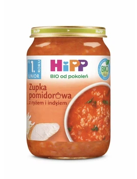 Дитячий суп HiPP BIO Томатний із рисом та індичкою від 1 року 250 г