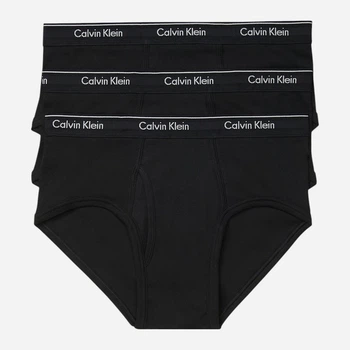 Набор трусов брифов мужских хлопковых Calvin Klein 260552317 S 3 шт Черный (1161343546)