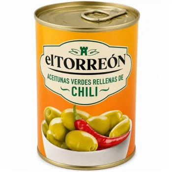 Оливки зелені el TORREON Chili (з чилі) - 300 g
