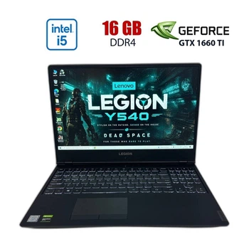 Игровой ноутбук Б-класс Lenovo Legion Y540-15IRH / 15.6" (1920x1080) IPS / Intel Core i5-9300HF (4 (8) ядер по 2.40 - 4.1 GHz) / 16 GB DDR4 / 512 GB SSD / nVidia GeForce GTX 1660 Ti, 6 GB GDDR6, 192-bit / WebCam б/у