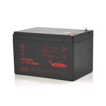 Аккумуляторная батарея MERLION HR1250W 12V 13Ah Black