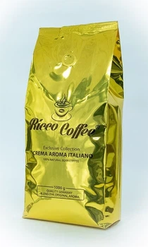 Кава в зернах Ricco Coffee Crema Aroma Italiano 1 кг.
