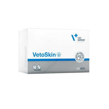 Добавка для собак і котів VetExpert VetoSkin 60 капсул для шкіри і шерсті (212701)
