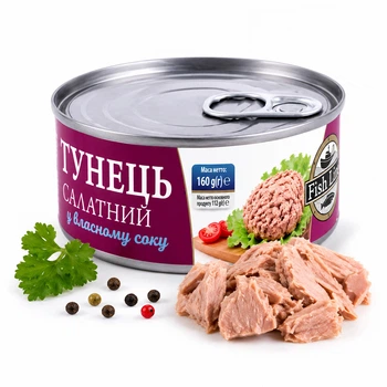Тунець салатний Fish Line у власному соку 160 г