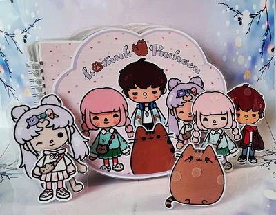 Пушин тока бока игра на липучках лепучка альбом книга таба лапка toca boca pusheen