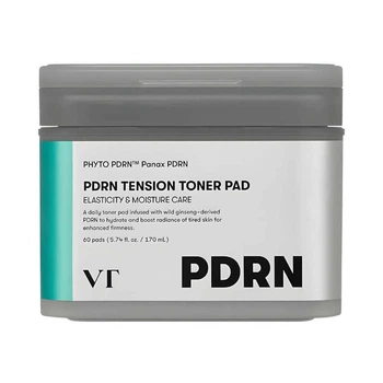 Тонер-пэды с ПДРН для сияния кожи VT Cosmetics PDRN Tension Toner Pad 60 шт