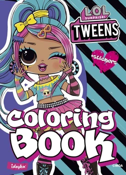 Книжка-раскраска со стикерами Tweens Emma Emo