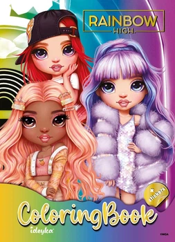 Книжка-розмальовка зі стікерами The creative Rainbow 2