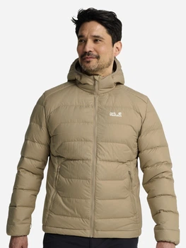 Пуховик короткий мужской Jack Wolfskin Wild Pass Down Hoody M Rds A66298-A0082 M Бежевый (4064886758420)