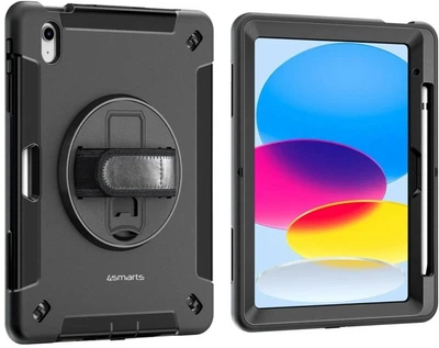 Бампер 4smarts Rugged Case Grip для Apple iPad 11 (A16, 2025) / iPad 10.9 (10th gen) Black (4252011904167)