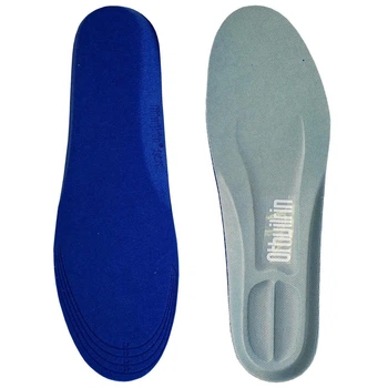 Стельки для обуви Memory Foam с эффектом памяти анатомические обрезные с амортизацией р. 42-46 Серый (7G-F-7842Q)