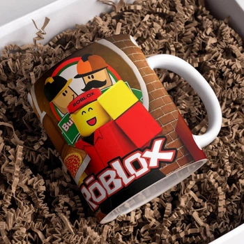 Чашка черная хамелеон с блестками матовая Еллиот Роблокс Форсакен Elliot Roblox Forsaken 330 мл (РБ00557)