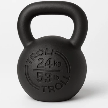 Спортивна гиря Troli Cast Iron Black 24 чорна