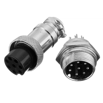Конектор GX16 8pin bulkhead комплект
