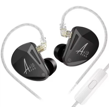 KZ AS10 PRO (with micro) — професійні арматурні навушники з 10 BA-драйверами Hi-Res IEM