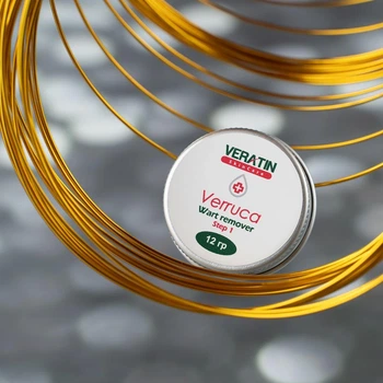 Крем от бородавок и папиллом Verruca Wart Remover Cream (Вератин Веррука), Flosvita, Veratin Skin Care, 12г. банка