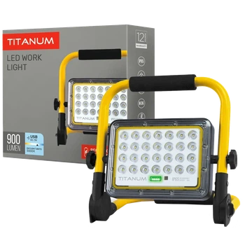 LED прожектор аккумуляторный IP65 20W 900Lm 5000K TITANUM TL-FA-105