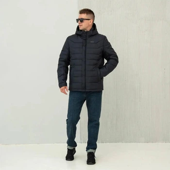 Зимняя куртка мужская большого размера UF-Fashion 47-р-сфк 58 темно-синий