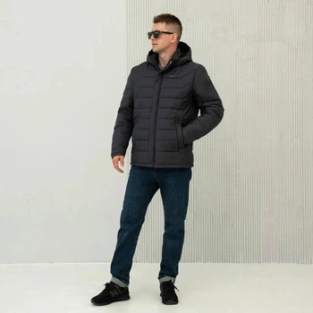 Чоловіча зимова куртка великого розміру UF-Fashion 47-р-сфк 52 графітовий